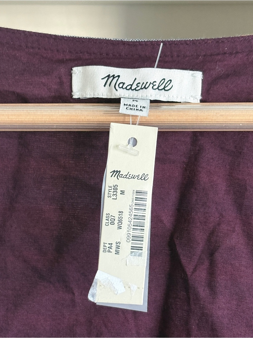 Madewell Striped Pink Multi-Color Button-Front Mini Dress - Picture 8 of 10
